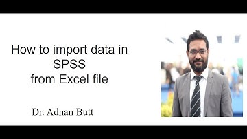 How to import data in SPSS from excel file