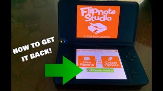 How to restore Flipnote Hatena