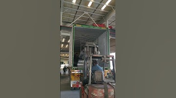 cattle fence loading#factory #machine #loading