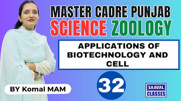 Lec-32 Zoology Topic: Applications of Biotechnology and cell Master Cadre Science, |SAAVALCLASSES |