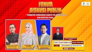Forum Diskusi Publik "Penguatan Pemahaman Bahaya Pinjaman Judi Online dan Investasi Ilegal"