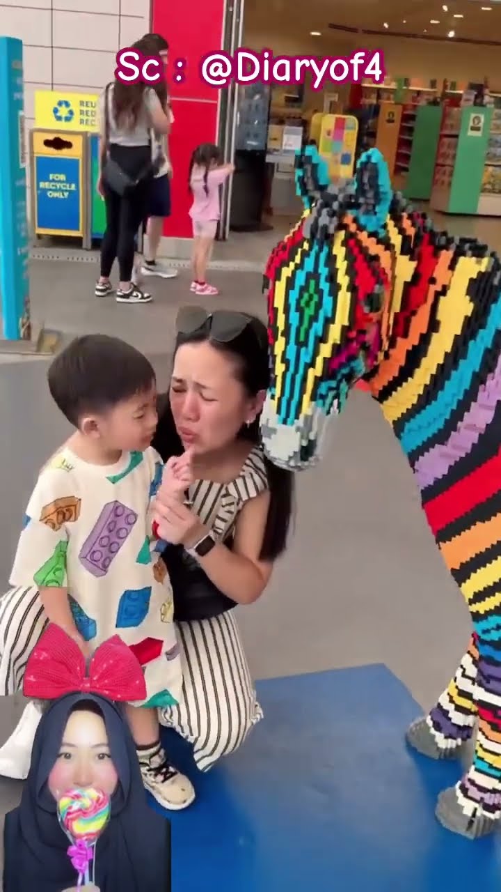 TANGAN ADIK DI GIGIT KUDA ⁉️ tapi mama membantu nya ? @Diaryof4 #shorts #funny #dubbing