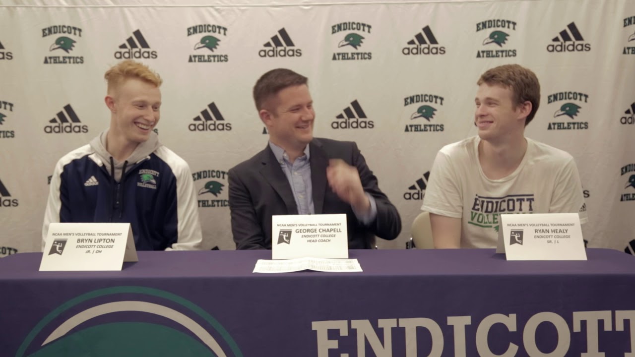 Endicott Men's Volleyball Press Conference NCAA Tournament