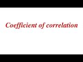 21 business statistics  coefficient of correlation