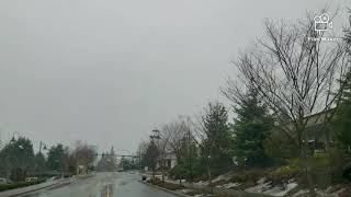 It's snowing in gig harbor