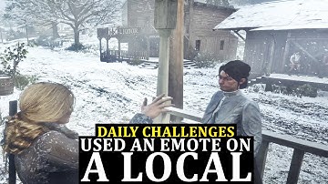 Used an Emote on a Local | Red Dead Online Daily Challenges