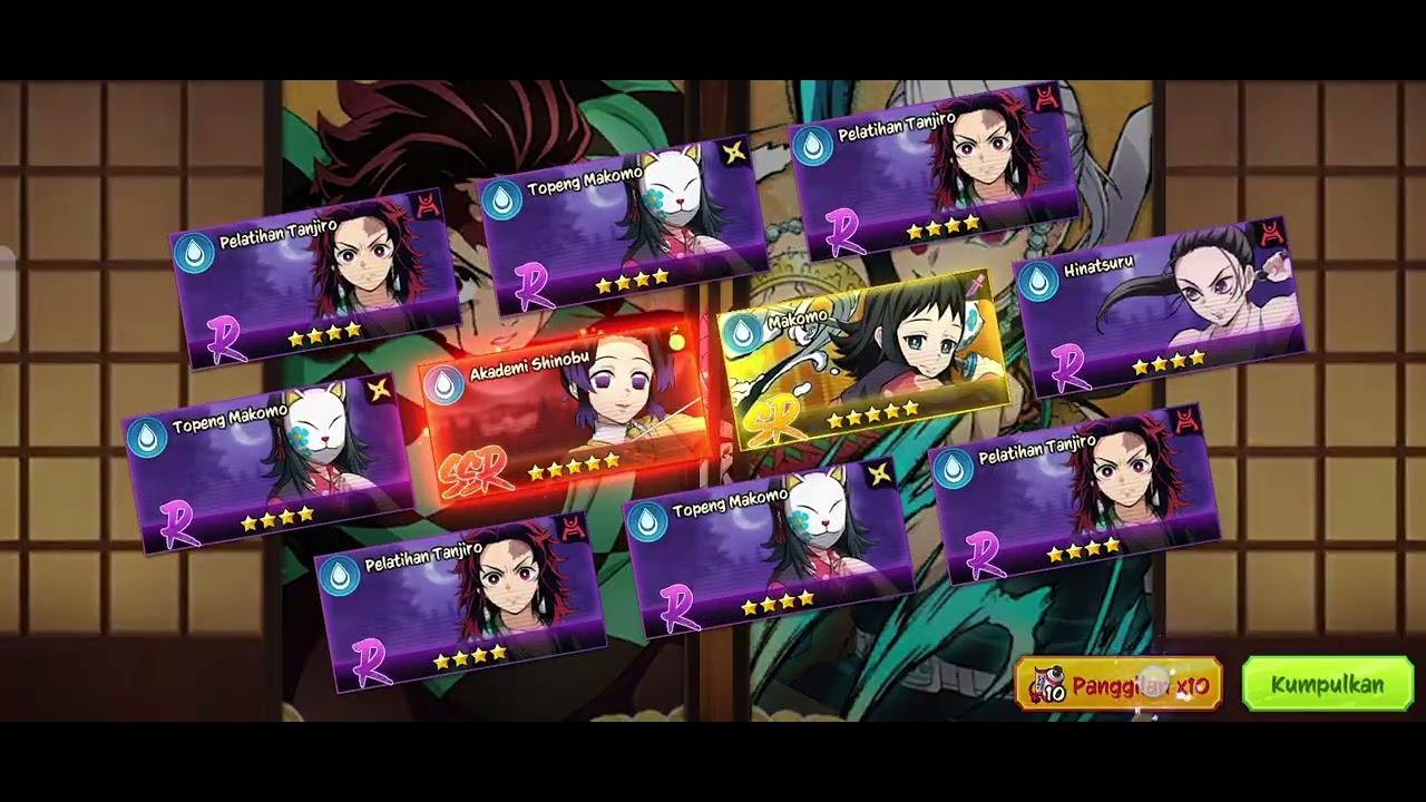 Demon legend fury gacha muzan ke B10 Demon slayer mobile x7game #demonslayer#x7game 