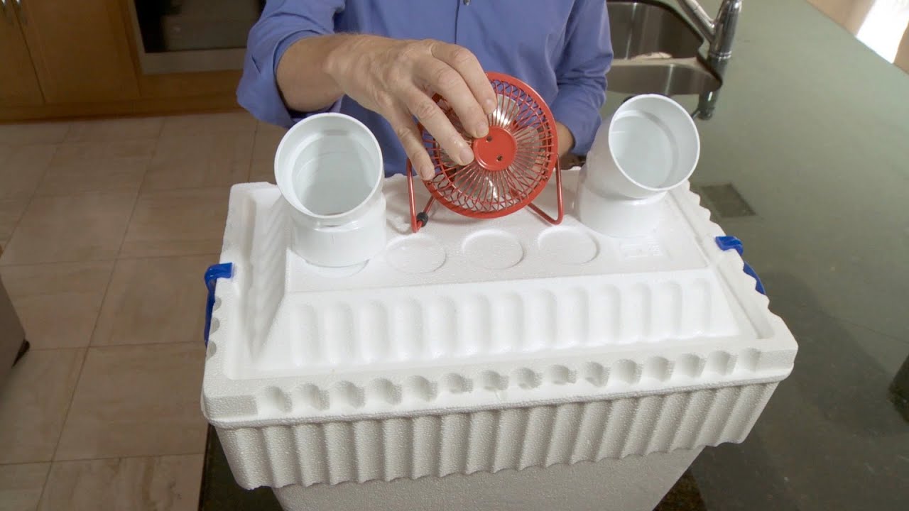 styrofoam cooler air conditioner does it work