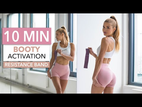 10 MIN BOOTY ACTIVATION - to grow your glutes / optional: Resistance Band I Pamela Reif