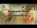 Samurai Warriors 4: All Characters Musou & Ultimate Musou
