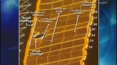 ISS: Damage of P6 4B solar array