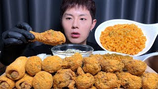 첫도전!! 뿌링클닭다리, 뿌링치즈볼, 뿌링핫도그 리얼사운드_Korean sweet chicken, cheeseball, hotdog realsound