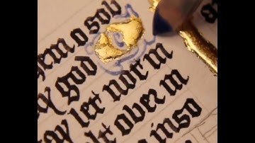 A Singing Quill: Psalm 38 (37), in medieval calligraphy synced to Sarum Chant