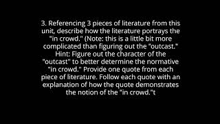 Unit 1 Discussion Post