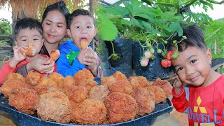 Fried Chicken Wing Drumette Recipe Eating Chicken Wing With My Son