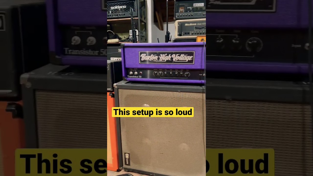 Such a loud setup 🔊⬆️. 