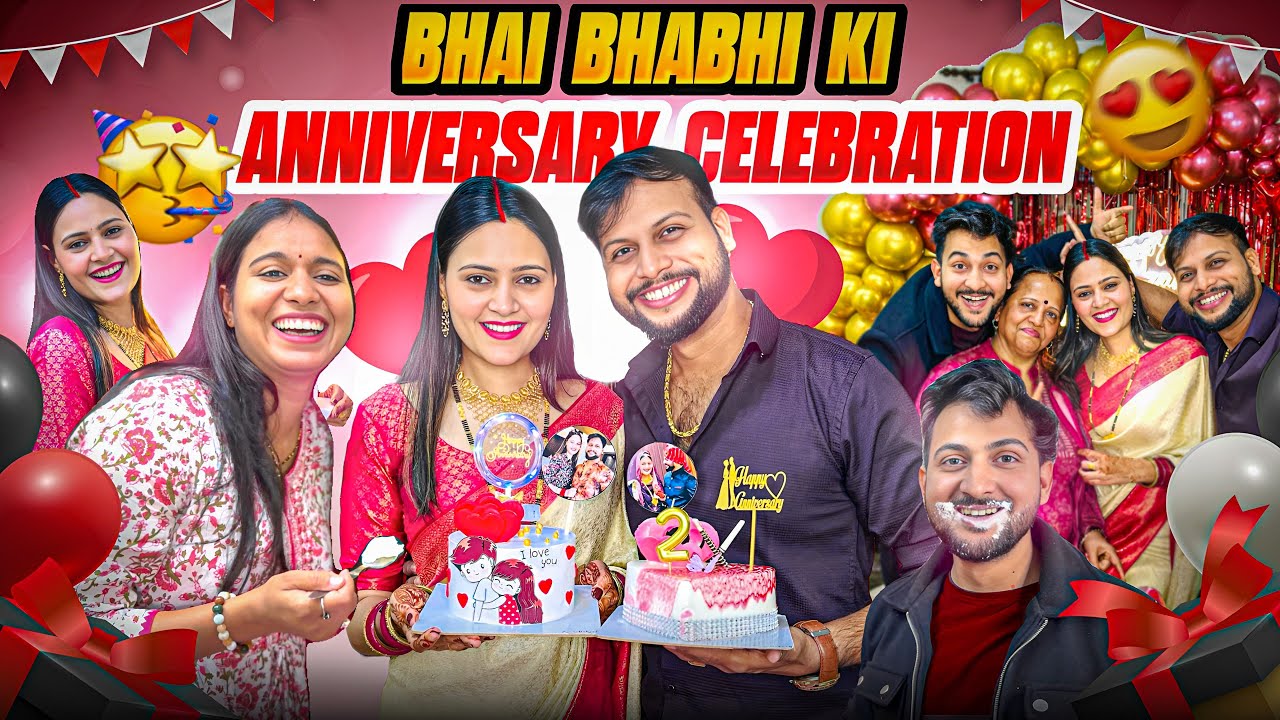 Bhai Bhabhi Ki Anniversary Celebration😍🎉 Full Masti With Family😂 | Vinay Thakur Vlogs