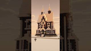 Minecraft Snowy Mansion #mcbuilds #minecraft #shorts