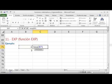Como se escribe una formula en excel