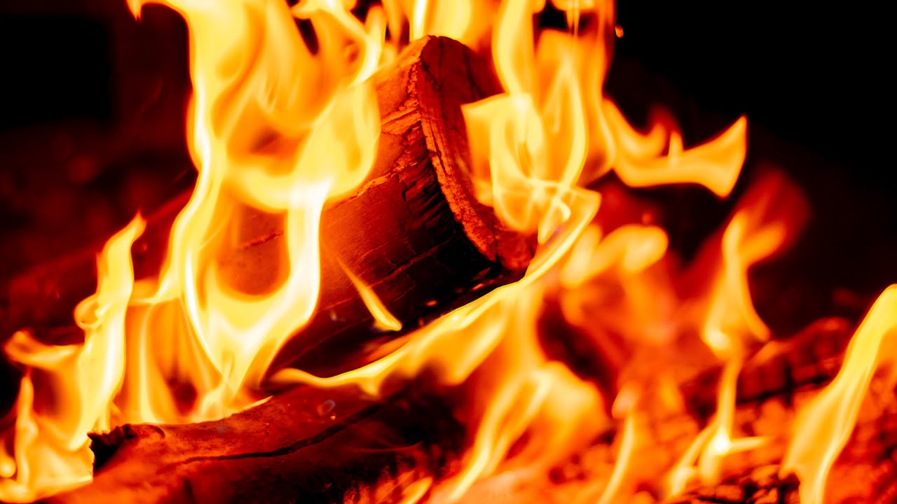 LOG FIRE 5_HOURS FULL HD BLAZING FIRE CRACKLES and POPS Calmness Warmth