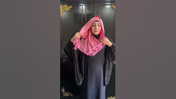 Beautiful hijab style|| aj 2 names liye ||  #subscribe #shorts #hijabtutorial