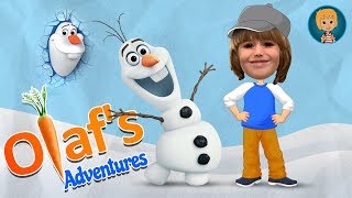 Olaf Frozen Adventure Saves Anna Birthday Cake - Olaf the Snowman Level 2 (Gertit ToysReview)