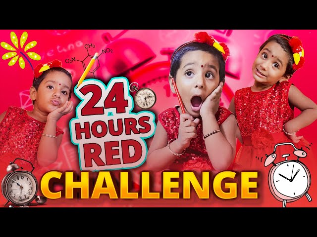 মিষ্টি করলো ২৪ ঘন্টা Red Challenge 🍓🍅🍒 #funny #comedy #banglavlog #challengevideo #misti class=