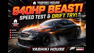 940HP Mercedes C63 AMG Black Series Speed Test & Drift Try! 🇯🇵 (Forza Horizon 6) screenshot 4