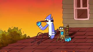 4K Regular Show Blue Hair