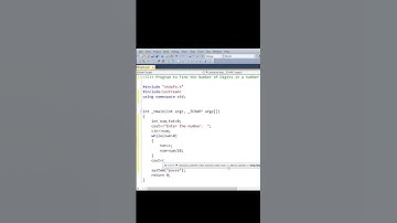 C++ Program to Count Digits in a given Number|C++ Tutorial #cpptutorial #cppprogramming #shortsvideo