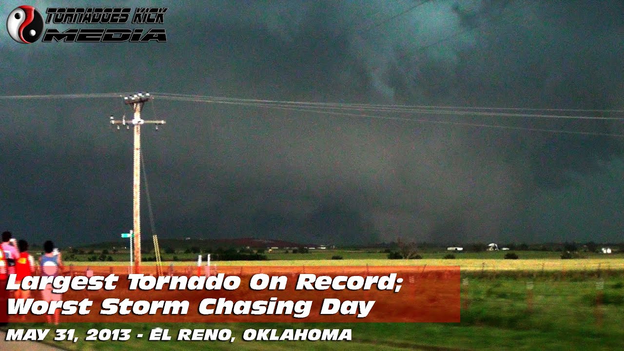 Storm Chasing Largest Tornado on Record - 5/31/2013 El Reno, OK - YouTube