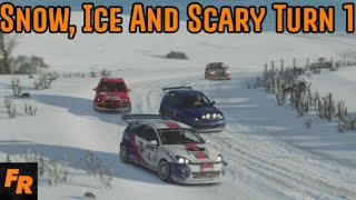 Snow, Ice And A Scary Turn 1 - Forza Horizon 4