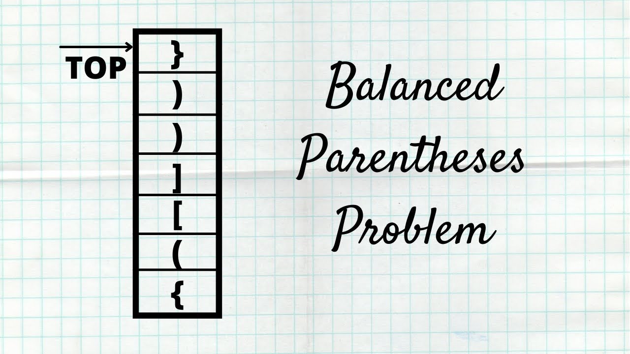 Balanced parenthesis explained well in python with diagrams and codes ...