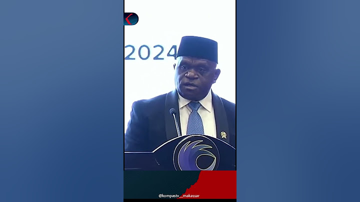 Menteri Hak Asasi Manusia, Natalius Pigai, memberi pesan kepada para pejabat Kementerian HAM.