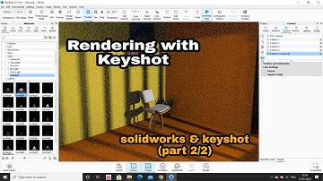 Solidworks & keyshot - rendering using keyshot part(2/2)