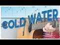 "Cold Water" Fingerpicking Guitar Tutorial - 4 Chords, Fingerstyle + Strumming | Justin Bieber