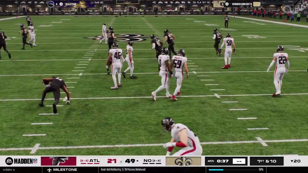 Yr 4 Week 6 Saints vs Falcons