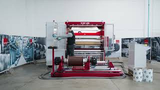 Revolutionary Automatic Foil Slitting Machine W-Cut 1400 Perfect For Windows Profiles Pvc Foils