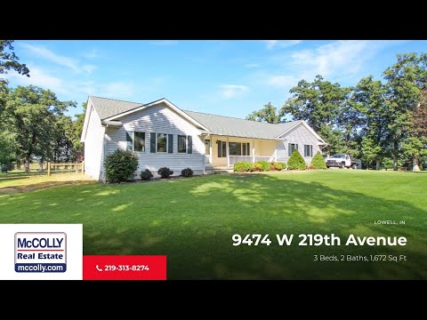 9474 W 219th Avenue, Lowell, IN home video tour