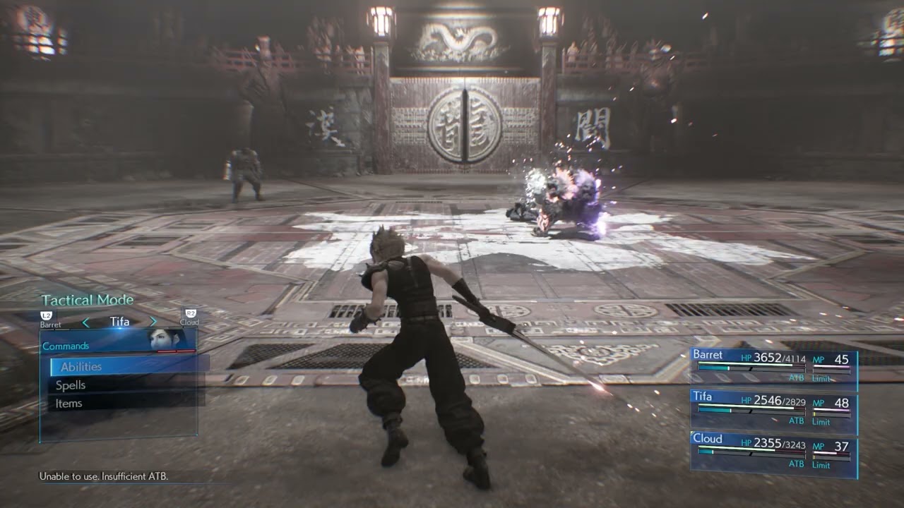 Final Fantasy VII Remake Use Firaga Topple Beastmaster