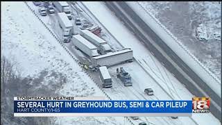 Several Hurt In Interstate 65 Pileup