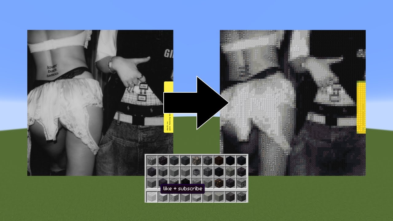 I built "GUESS" by Charli xcx ft. Billie Eilish in MINECRAFT
