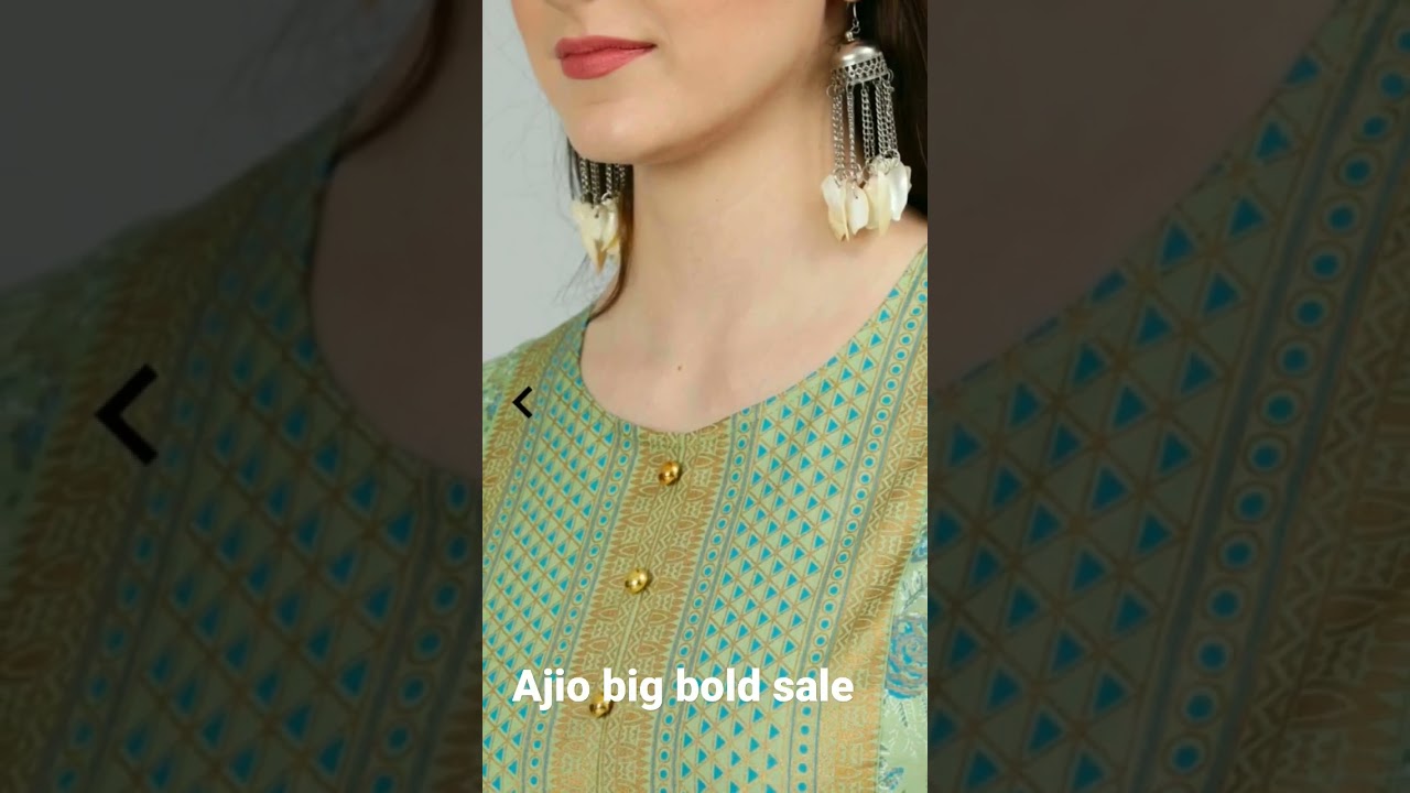 Ajio Long Kurt's,ajio big bold sale,beautiful kurtis