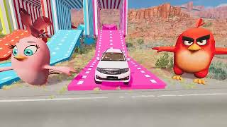 絶望的なひび割れ道路…フラットベッドトラックで高級車を傷つけずに運ぶ神業ドライブ screenshot 5