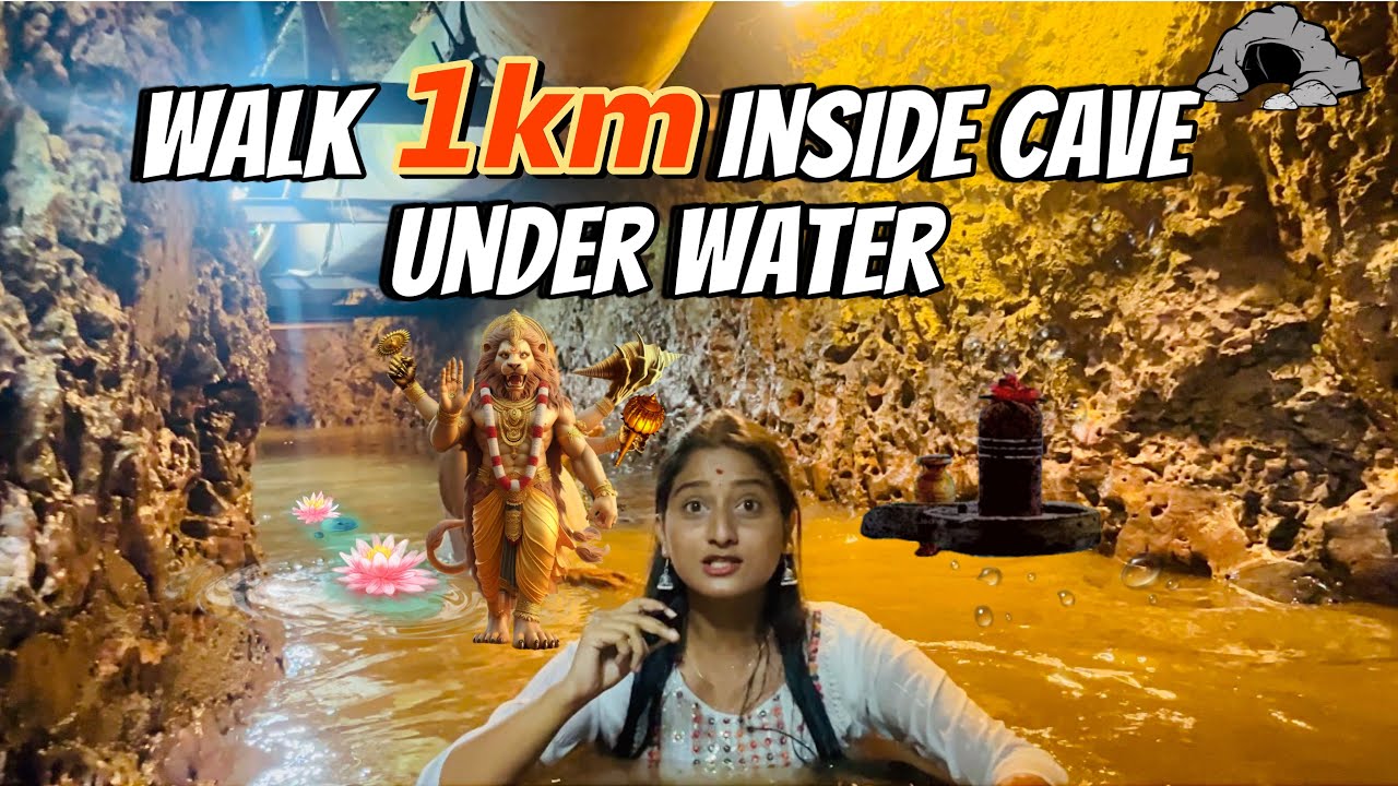 Underwater Temple 🛕 | 📍Shri Narasimha Jharna Mandir Bidar | Karnataka #trending @Nehabasawaraj