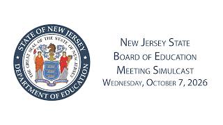 New Jersey State Board of Education Meeting Simulcast