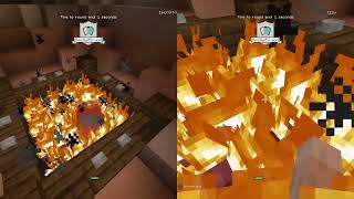 Burning Alive While Trying to Glide [Minecraft Console Edition]