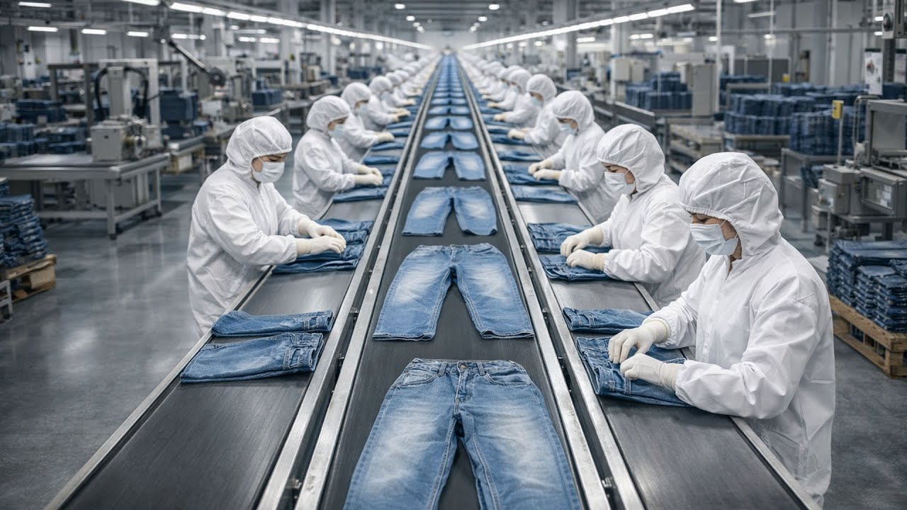 CÓMO se HACEN los JEANS: De ALGODÓN a DENIM y COSTURA en FÁBRICAS (PROCESO) | En Masa