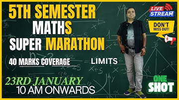 5TH SEMESTER MATHS SUPER MARATHON | Semester 5 BCom  | Calcutta University | One Shot |