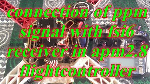 PPM signal connection in drone.